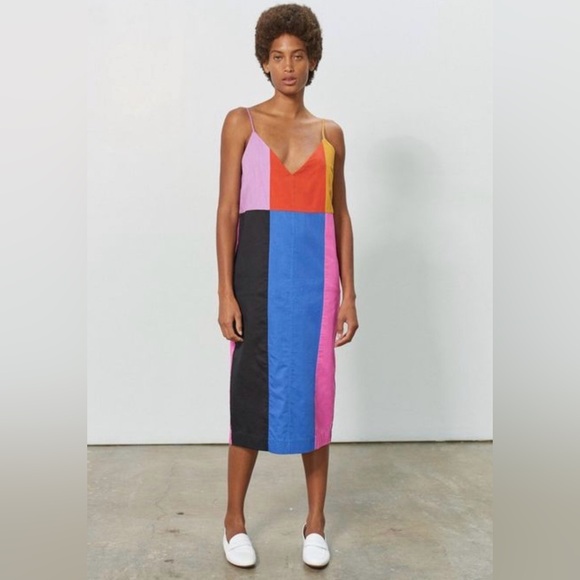 Mara Hoffman Dresses & Skirts - Mara Hoffman Georgia Colorful Patchwork Midi Dress size M